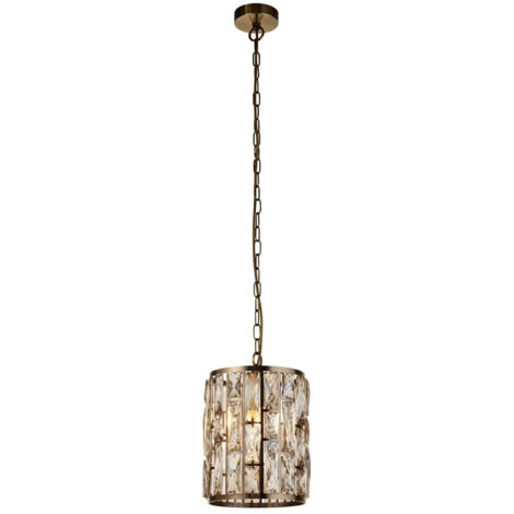 Searchlight Bijou Suspension Laiton Antique, Verre à Champagne (1/3)