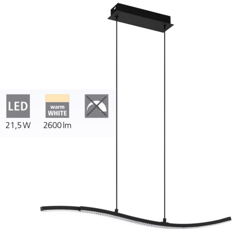 Lampe suspendue Lejia's noir transparent L: 78 B: 8 h: 175cm 3000k (1/4)