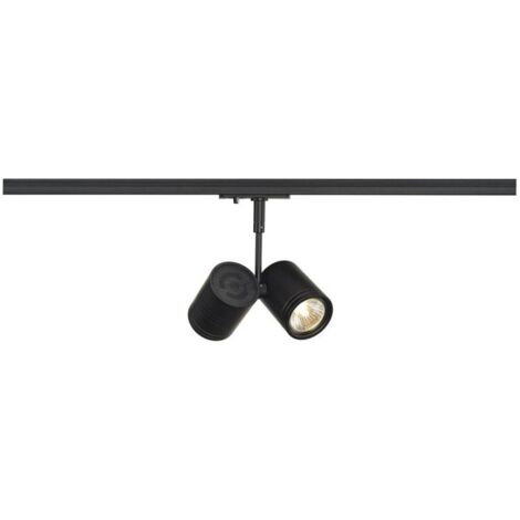 SLV 143430 Luminaire sur rail haute tension GU10 noir (mat)