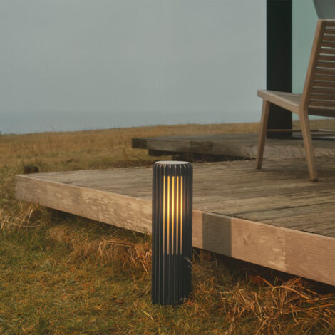 Potelet - ALUDRA - Aluminium - Seaside anthracite - E27 DESIGN FOR THE PEOPLE 2118028250