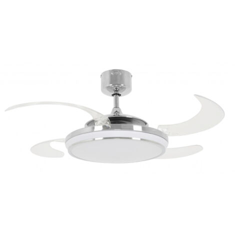 Ventilateur de plafond chromé Fanway Evo 1 Ø 122 cm - 211037 (1/5)