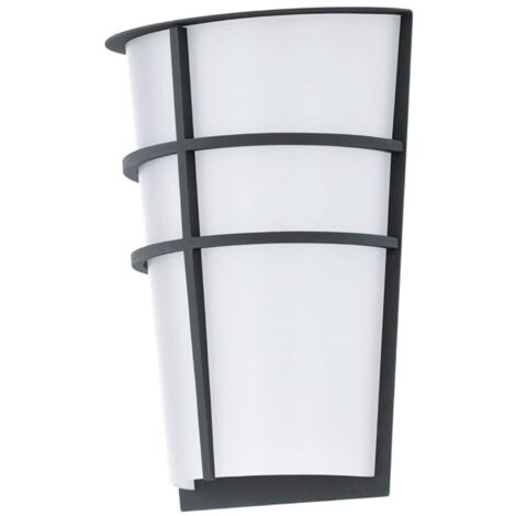 Applique extérieure demi-conique Breganzo LED H25 cm IP44 - Anthracite - Gris (1/3)
