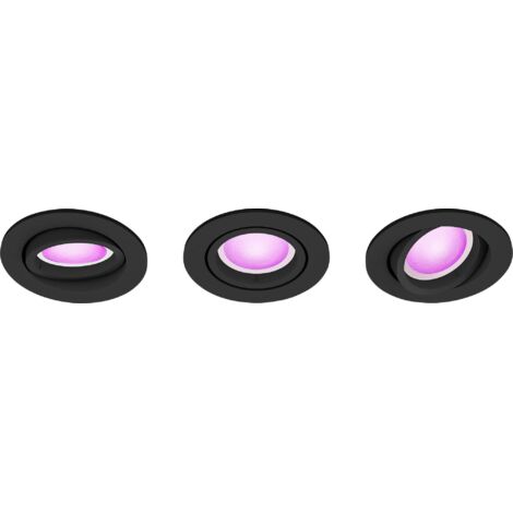 Philips Hue Spot encastrable 8720169318977 Centura Hue GU10 5.7 W de blanc chaud à blanc froid, RVBB