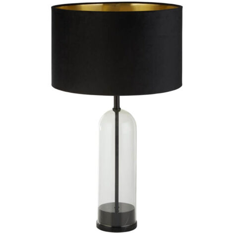 Lampe de table unique Oxford avec capuche noire - EU81710BK (1/3)