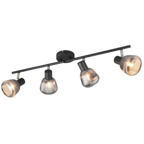 Plafonnier 4 lumières Tarifa avec verre strié - 862800432 (1/3)