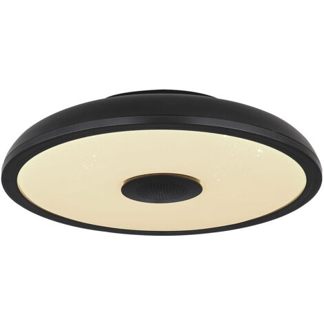 Plafonnier noir Raffy Ø 28cm - 41366B (1/5)