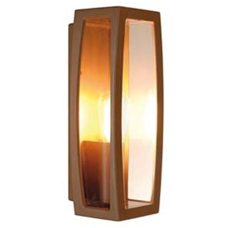 Lampe d'extérieur Meridian Box 2 brun rouille - 230657