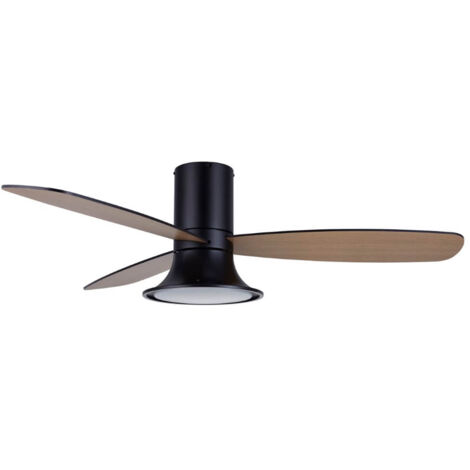 Ventilateur de plafond Flusso DC Noir 132 cm avec LED (1/3)