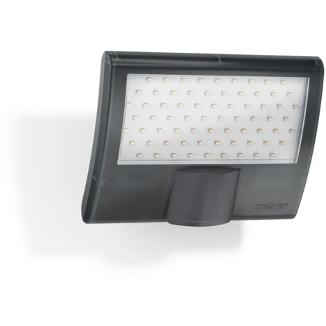 Steinel Projecteur LED XLED Home Anthracite 10.5W 690lm - 830 Blanc Chaud | IP44 - Capteur de mouvement - Symétrique