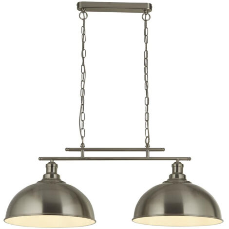 Lampe suspendue à 2 lumières Fusion Blanc - 0932-2SS (1/3)
