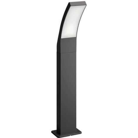 Philips – Borne extérieure LED anthracite 12W – Dimensions 60x12x16 cm – IP44 pour résistance intempéries – Éclairage blanc chaud