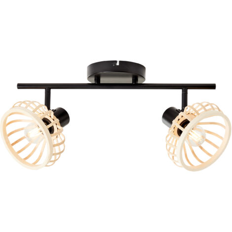 Plafonnier en bois Norah 2 lumières - 99738/76 (1/5)