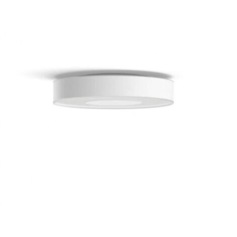 Philips Hue – Plafonnier Xamento moyen blanc – Métal et synthétique – Compatible Bluetooth – Fonctionne avec Alexa, Google Assistant, Apple Homekit – IP44 (1/6)