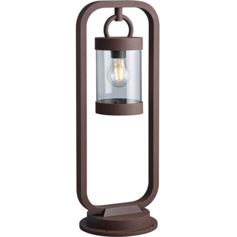 Lampadaire extérieur rouille éclairage de jardin capteur crépusculaire ALU base lampe sur pied Trio 504160124 (1/9)