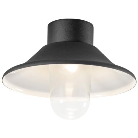 Konstsmide Vega Applique d'extérieur classique, plafonnier noir, LED 8W, IP44 (1/3)