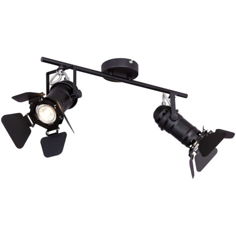 Globo - spot - Egon - noir - métal - spot en saillie - GU10 - (1/5)