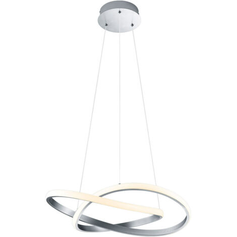 Suspension Moderne Course Nickel Led Dimmable 27W Ø60 cm Trio Lighting (1/5)
