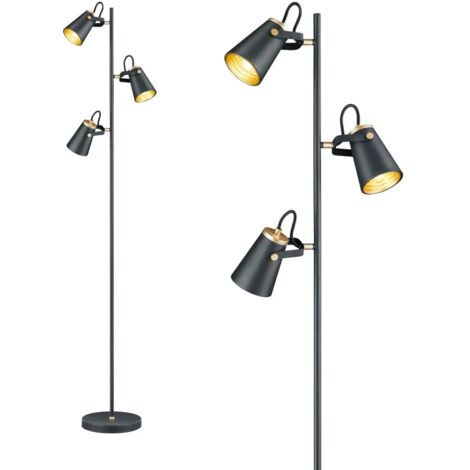 Lampe de lecture Edward 3 lumières noir avec or - 408800332 (1/4)