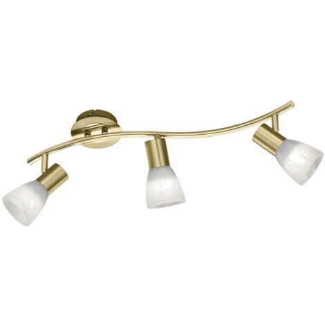 Spot de plafond LED Levisto 3 lumières laiton mat - 871010308 (1/3)