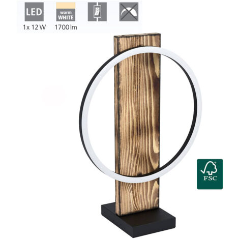 Lampe à poser Boyal - Noir|Brun|Blanc (1/5)