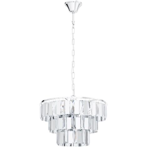 Suspension Erseka 38 - Argent|Transparent (1/3)