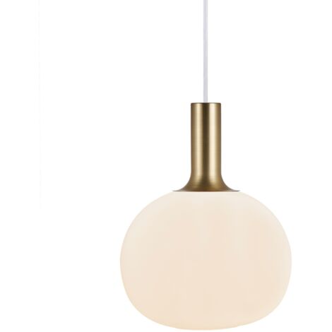 Suspension en verre Alton boule Ø 25cm blanc - 47313001