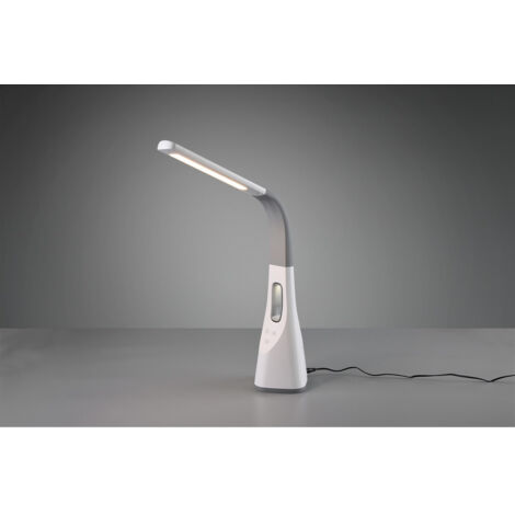 Lampe de table à vent flexible avec ventilateur Led White Touch Dimmer Trio Lighting