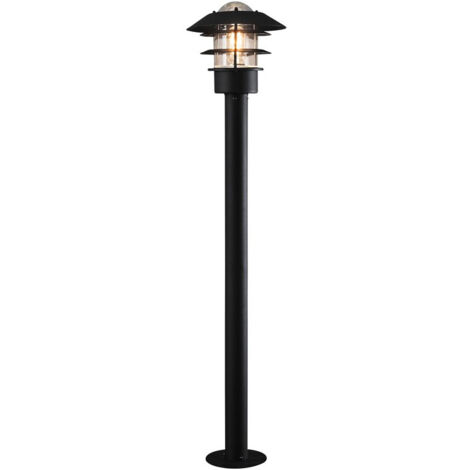 Konstsmide Modena Borne lumineuse d'extérieur moderne noire, IP23
