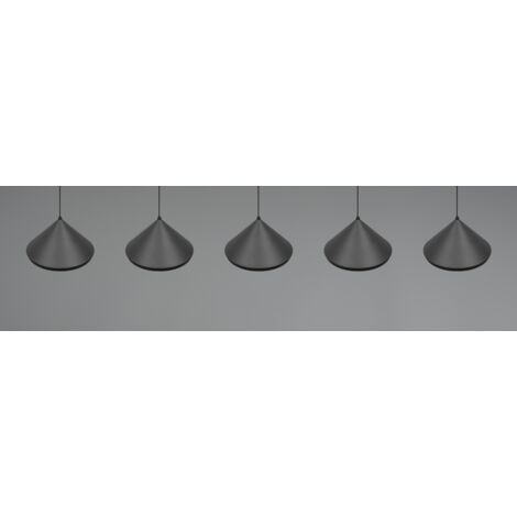 Suspension 5 lumières Laguna noir - 336210532 (1/3)