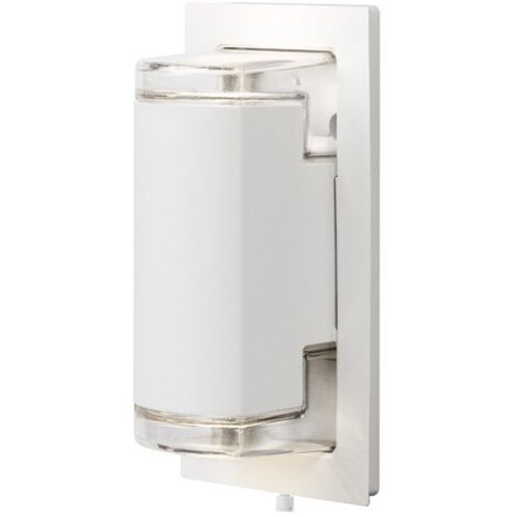 Konstsmide Potenza Applique murale d'extérieur moderne blanche GU10, IP54 (1/3)