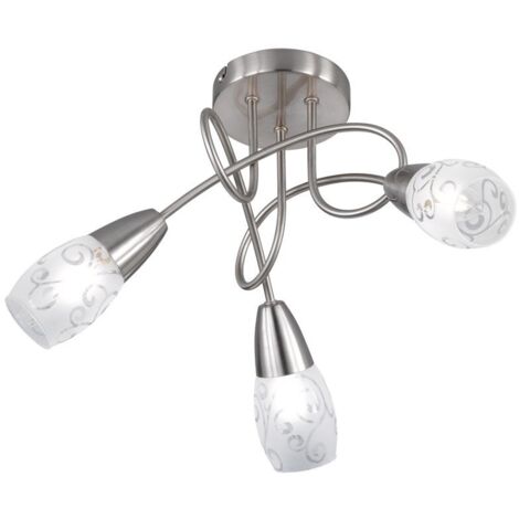Colmar Spot Nickel Spot 3 Led Verre Satiné Ø47 cm Trio Lighting (1/3)