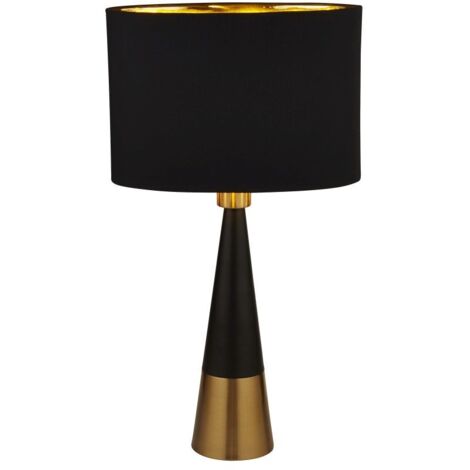 Lampe Telescope 1x60W E27 Noir Cuivre Or (1/3)