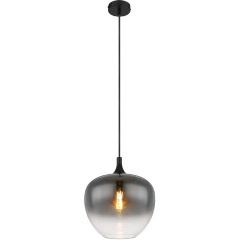 Globo - suspension - Maxy - noir - verre verre fumé - Ø 29cm - (1/5)