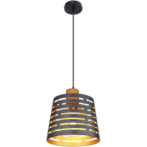 Globo - suspension - Ablona - noir - métal - Ø 25cm - E27 - (1/5)