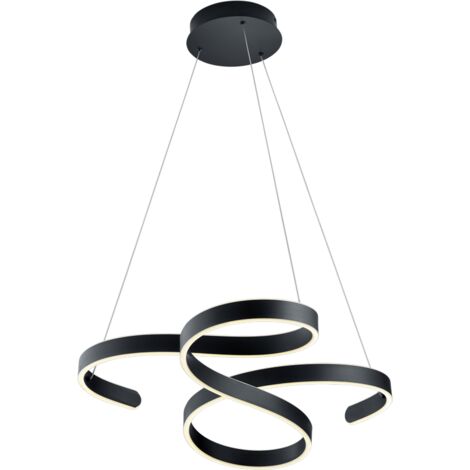 Suspension Francis Vortici Anthracite Led 52w Dimmable Trio Lighting (1/3)
