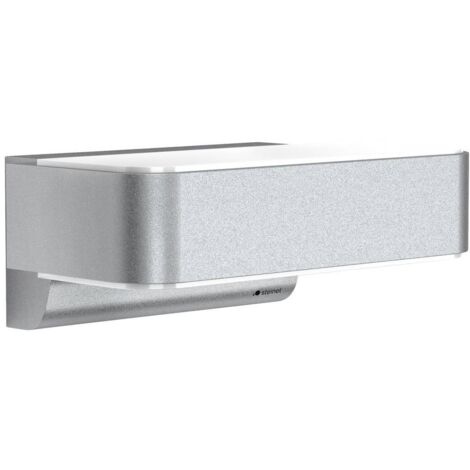 Steinel Sensor-LED-Außenleuchte L 810 SC silber 087562 Applique LED extérieure avec détecteur de mouvement LED intégrée (1/4)
