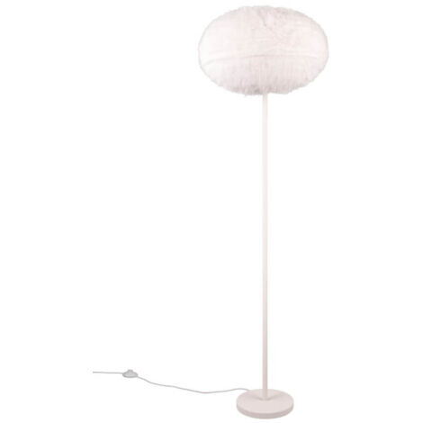 Lampadaire en tissu Furry crème Ø 50cm - R41581001 (1/3)