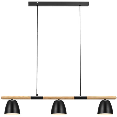 Suspension THEO 3-Rail Métal Noir, H.16.5 - IP20 - GU10 /Nordlux Intérieur (1/5)