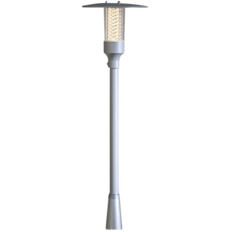 Konstsmide Nova Borne d'éclairage d'extérieur classique en aluminium gris, IP44 (1/3)