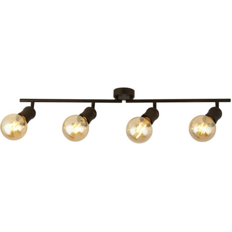 Searchlight Dance Plafonnier Spirit 4 Light Bar, Sable Noir (1/3)