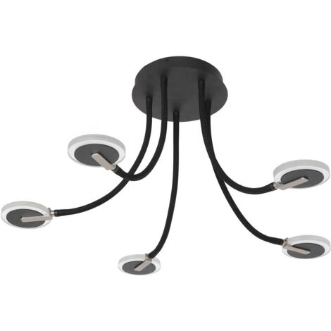 Steinhauer - plafonnier - Turound - noir - métal - Ø 92cm - LED - (1/5)
