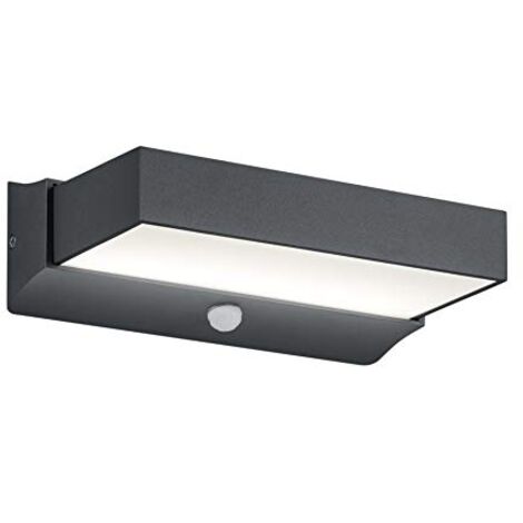 Lampe d'extérieur LED Cuando avec capteur de mouvement – Température de couleur 3000K – Métal anthracite – 226669242 – Trio