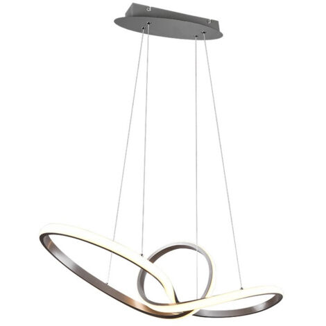 Sansa Suspension Led 28w Dimmable Nickel L80 cm Trio Lighting (1/5)