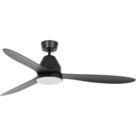 Ventilateur de plafond noir avec lampe Whitehaven Ø 143cm IP55 - 213044 (1/6)