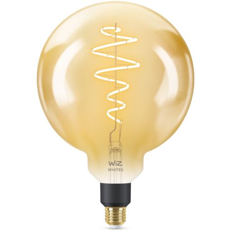 WiZ ampoule LED Connectée Wi-Fi Vintage Globe Géant E27, Nuances de Blanc, équivalent 25W, 370 lumen, fonctionne avec Alexa, Google Assistant et Apple HomeKit (1/5)