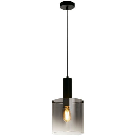 Searchlight Sweden Suspension Noir Mat, Verre Fumé Ombre (1/3)