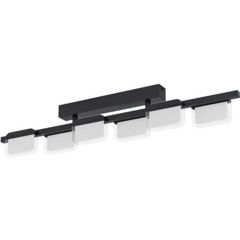 Plafonnier ERVIDEL ERVIDEL NOIR SATINÉED L: 93 B: 6 H: 16CM DIMMABLE 3000K (1/3)