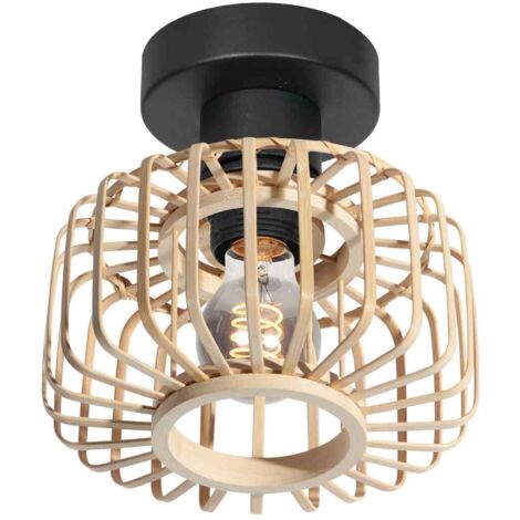 Plafonnier en bambou Bloeba Ø 20cm - 4147ZW (1/5)