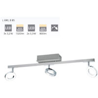 Spot intérieur Cardillio 96181 - Argent - Argent