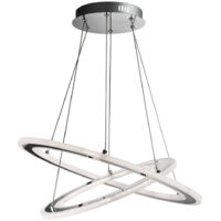 Searchlight Solexa - Plafonnier LED intégré Chrome
